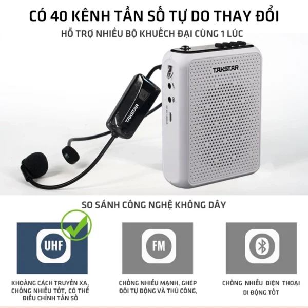 Máy Trợ Giảng Không Dây TAKSTAR E300W